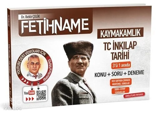 Bekir Çelik Kaymakamlık Fetihname TC İnkılap Tarihi Konu-Soru-Deneme 3 ü 1 Arada Bekir Çelik