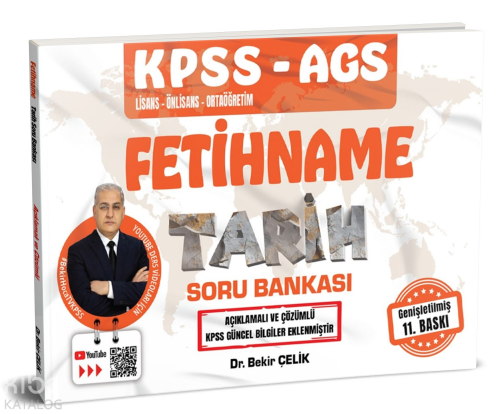Bekir Çelik Yayınları KPSS AGS  Fetihname Tarih Soru Bankası