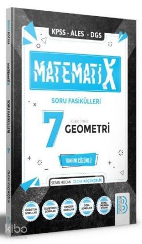 Benim Hocam Yayınları 2021 KPSS ALES DGS MatematiX Soru Fasikülleri 7 