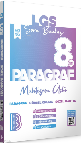 Benim Hocam Yayınları LGS 8.Sınıf Paragraf Soru Bankası | benlikitap.c