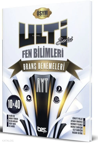 Bes Yayınları YKS AYT Fen Bilimleri Ulti Serisi 10x40 Deneme Bes Yayın