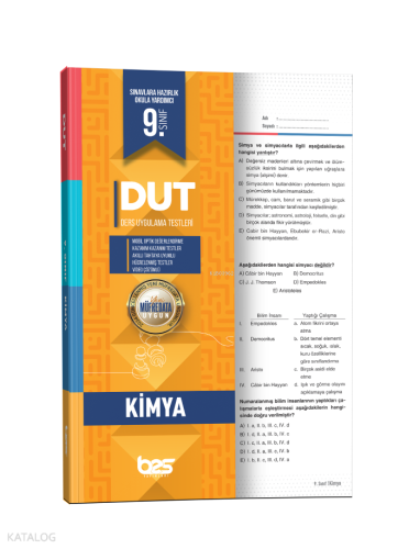Bes9. SınıfDutKimya - 2025 | benlikitap.com