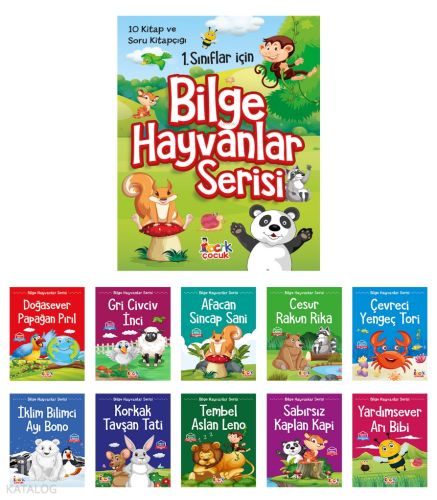 Bilge Hayvanlar Serisi;(10 Kitap+Soru Kitapçığı) | benlikitap.com