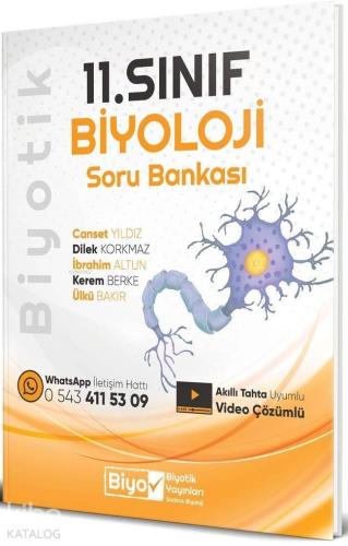 Biyotik Yayınları 11. Sınıf Biyoloji Soru Bankası Biyotik 