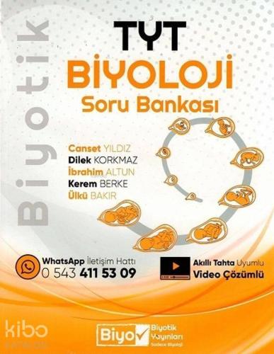 Biyotik Yayınları TYT Biyoloji Soru Bankası Biyotik 