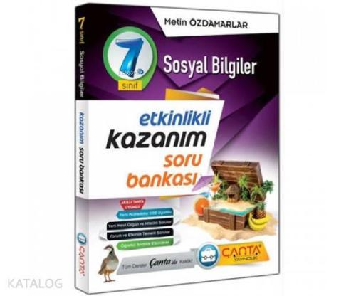 Çanta 7. Sınıf Kazanım Sosyal Bilgiler Soru Bankası | benlikitap.com