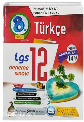 Çanta - 8. Sınıf Lgs Türkçe 12 Deneme | benlikitap.com