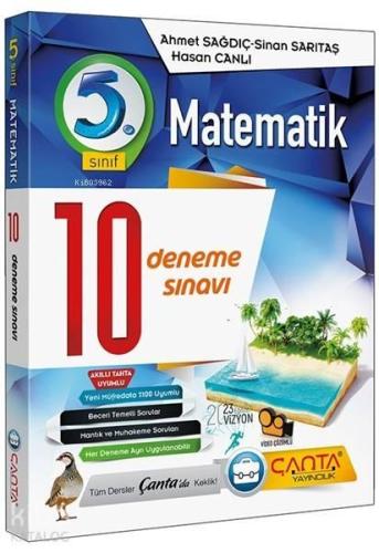Çanta Yayınları 5. Sınıf Matematik 10 Deneme Sınavı Çanta | benlikitap