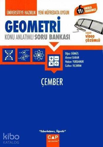 Çap Yayınları Üniversiteye Hazırlık Geometri Çember Konu Anlatımlı Soru Bankası Çap 