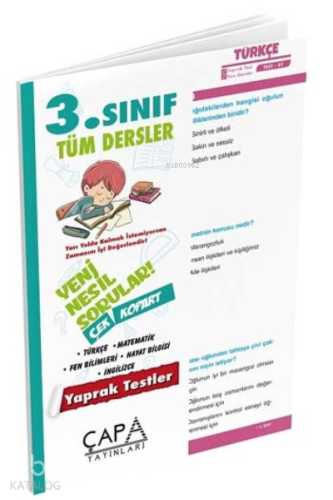 Çapa 3. Sınıf Tüm Dersler Yaprak Test