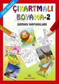 Çıkartmalı Boyama 2 (1-4) Takım Satılır; Orman Hayvanları | benlikitap