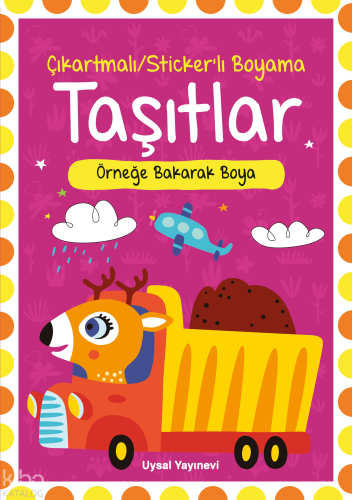 Çıkartmalı Stickerli Taşıtlar Boyama Kitabı