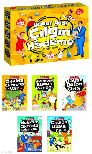 Çılgın Hademe Seti (5 Kitap + Soru Kitapçığı) | benlikitap.com