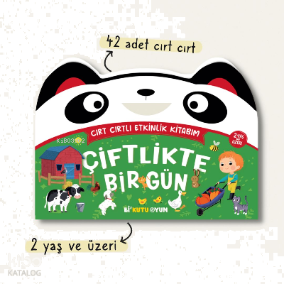 Cırt Cırtlı Etkinlik Kitabım – Çiftlikte Bir Gün (2+ Yaş)