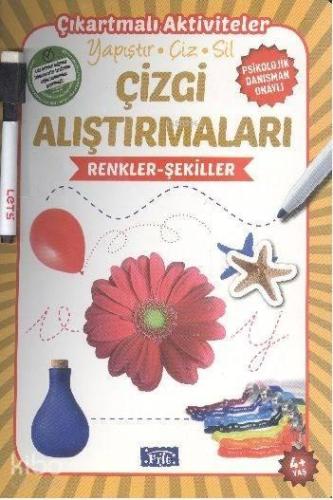 Çizgi Alıştırmaları - Renkler Şekiller; Yapıştır - Çiz - Sil | benliki