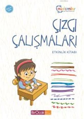 Çizgi Çalışmaları Etkinlik Kitabı - Mavi Çember (48 Ay ve Üzeri / Spiralli)