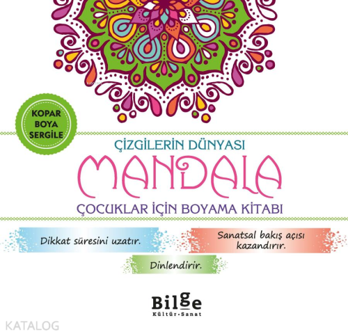 Çizgilerin Dünyası - Mandala;Çocuklar İçin Boyama Kitabı