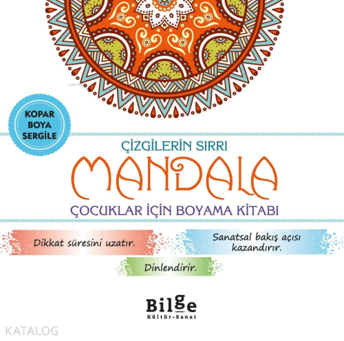 Çizgilerin Sırrı - Mandala;Çocuklar İçin Boyama Kitabı
