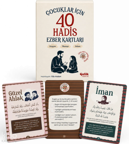 Çocuklar için 40 Hadis Ezber Kartları | benlikitap.com