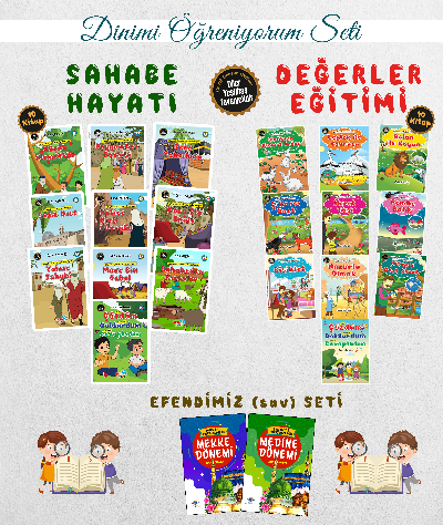 Çocuklar İçin Dinimi Öğreniyorum Seti (22 Kitap Takım) | benlikitap.co