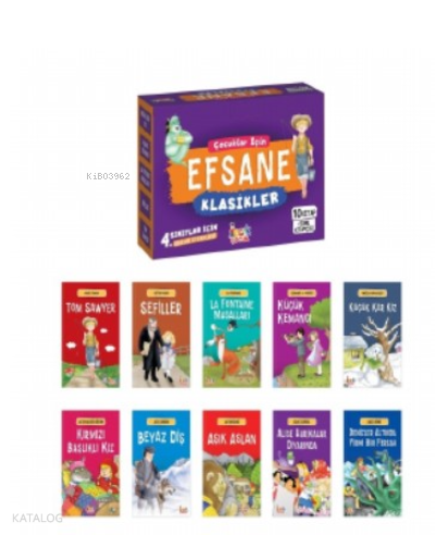 Çocuklar İçin Efsane Klasikler – (10 Kitap+Soru Kitapçığı) | benlikita