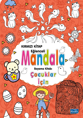 Çocuklar İçin Mandala Kırmızı | benlikitap.com