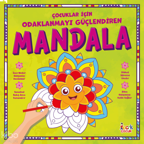 Çocuklar İçin Odaklanmayı Güçlendiren Mandala | benlikitap.com