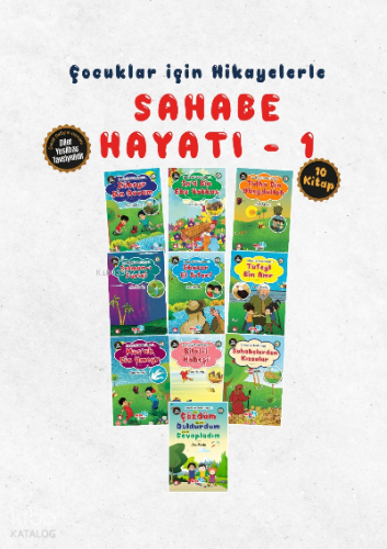 Hikayelerle Çocuklar İçin Sahabe Hayatı 1. Set 10 Kitap | benlikitap.c
