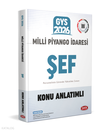 Data Yayınları 2026 Milli Piyango İdaresi Genel Müdürlüğü GYS Şef Konu