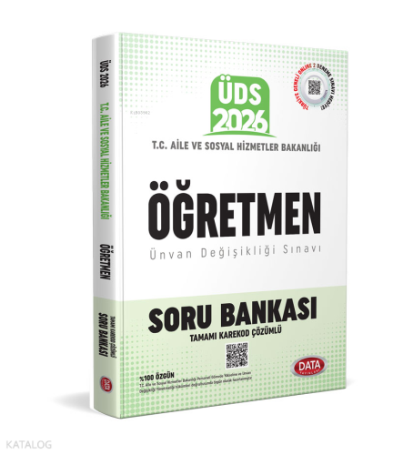 Data Yayınları 2026 T.C. Aile ve Sosyal Hizmetler Bakanlığı ÜDS Öğretm