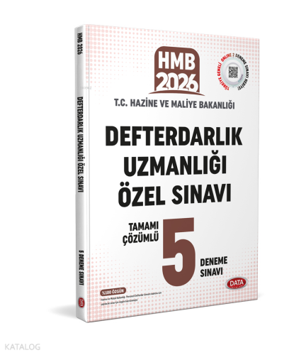 Data Yayınları Defterdarlık Uzmanlığı Özel Sınavı Tamamı Çözümlü 5 Deneme Sınavı
