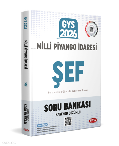 Data Yayınları Milli Piyango İdaresi GYS Şef Soru Bankası - Karekod Çö