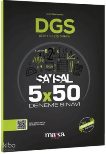 DGS Sayısal 5x50 Deneme Sınavı Tamamı PDF Çözümlü Açıklanan Yeni Müfredat Marka Yayınları