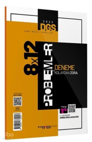 DGS Yeni Nesil 8x12 Tamamı Video Çözümlü Problemler Deneme Marka Yayınları
