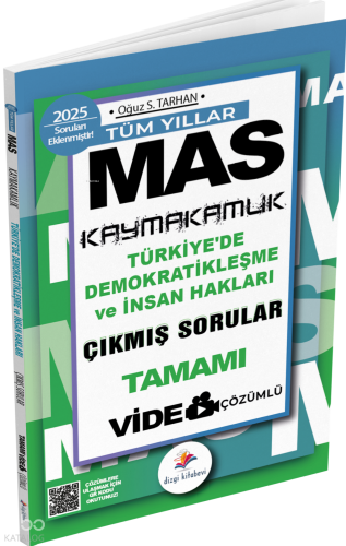 Dizgi Kitap 2025 MAS Kaymakamlık Türkiyede Demokratikleşme ve İnsan Hakları Çıkmış Sorular Video Çözümlü