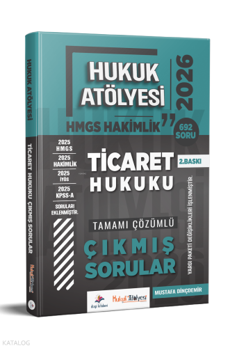 Dizgi Kitap 2026 Hukuk Atölyesi Hakimlik HMGS Hukuk Mesleklerine Giriş