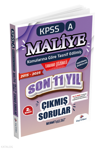 Dizgi Kitap 2026 KPSS A Maliye Konularına Göre Tasnif Edilmiş Son 11 Y