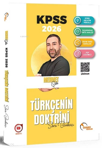 Doktrin 2026 KPSS Türkçenin Doktrini Soru Bankası Çözümlü