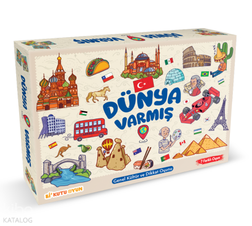 Dünya Varmış - Genel Kültür ve Dikkat Oyunu (7 Farklı Oyun) | benlikit