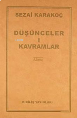 Düşünceler -1/ Kavramlar | benlikitap.com