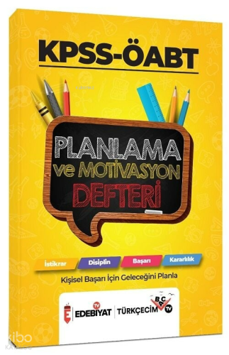 Edebiyat TV KPSS - ÖABT Planlama ve Motivasyon Defteri | benlikitap.co