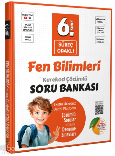 Editör 6. Sınıf Fen Bilimleri Süreç Odaklı Soru Bankası Çözümlü | benl