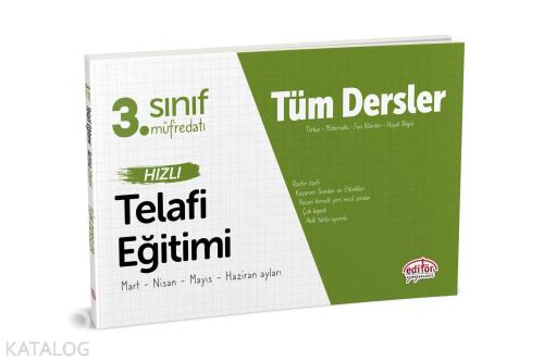 Editör Yayınları 3. Sınıf Tüm Dersler Hızlı Telafi Eğitimi Editör | be