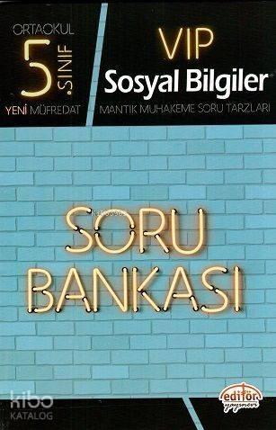 Editör Yayınları 5. Sınıf VIP Sosyal Bilgiler Soru Bankası Editör | be