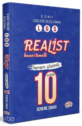 Editör Yayınları 8. Sınıf LGS Realist Çözümlü 10 Deneme Sınavı Editör 