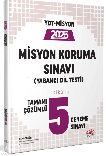 Editör YDT Misyon Koruma Sınavı 5 Deneme Sınavı
