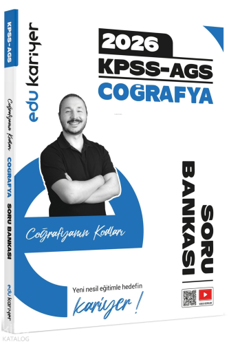 Edu Kariyer Coğrafyanın Kodları 2026 KPSS-AGS Coğrafya Video Çözümlü Soru Bankası