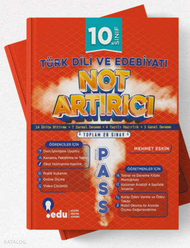 Edu Yayınları 10. Sınıf Türk Dili ve Edebiyat PASS Not Artırıcı | benl