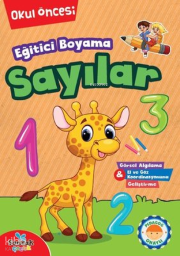 Eğitici Boyama - Sayılar Okul Öncesi | benlikitap.com