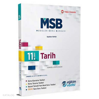 Eğitim Vadisi 11.Moduler Sb. Tarıh | benlikitap.com